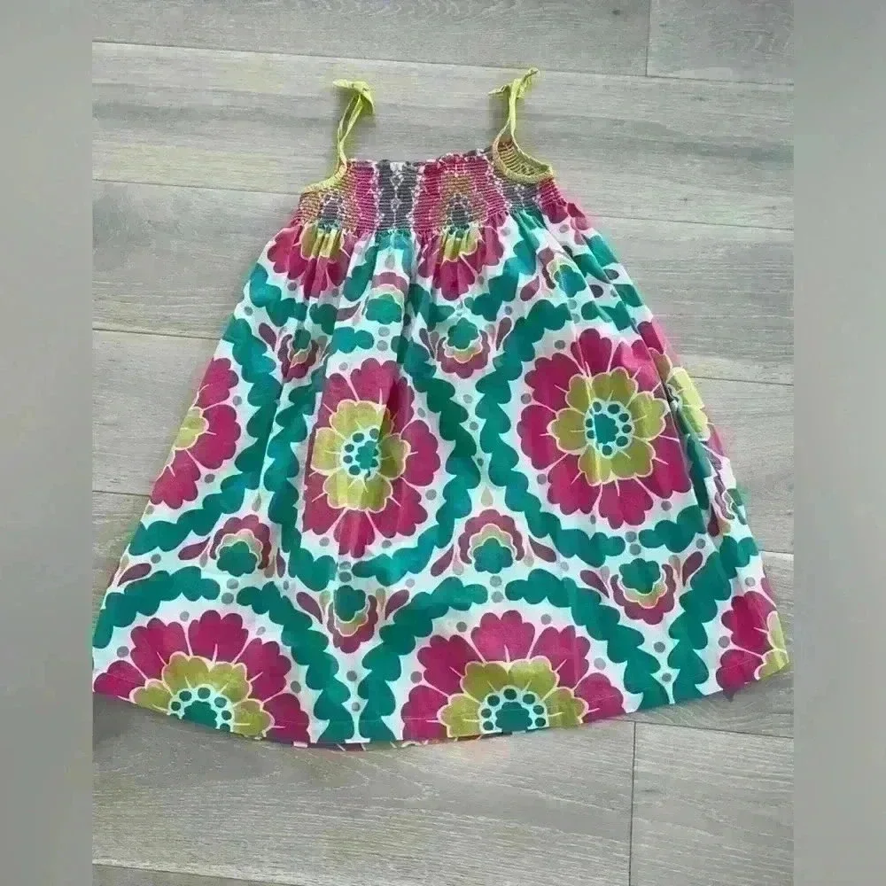 Mini Boden Girls Floral Smocked Sundress size 9/10 years old - Picture 3 of 8